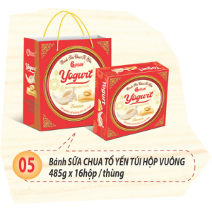 Bánh sữa chua tổ yến túi hộp vuông